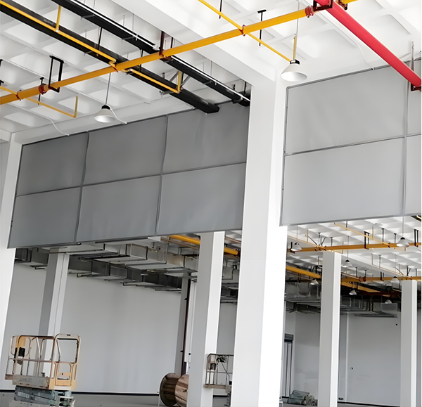 防火布城东挡烟垂壁